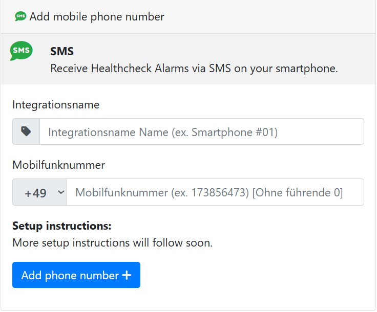 IPv64 Healthcheck SMS Benachrichtigung